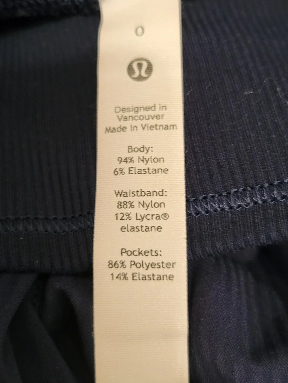 Lululemon Dance Studio Jogger Navy Blue Size 0 NWOT High Rise Stretch Athletic P